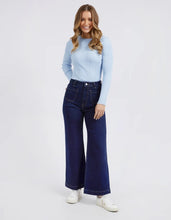 Load image into Gallery viewer, Sarah Wide Leg Jean - Dark Blue
