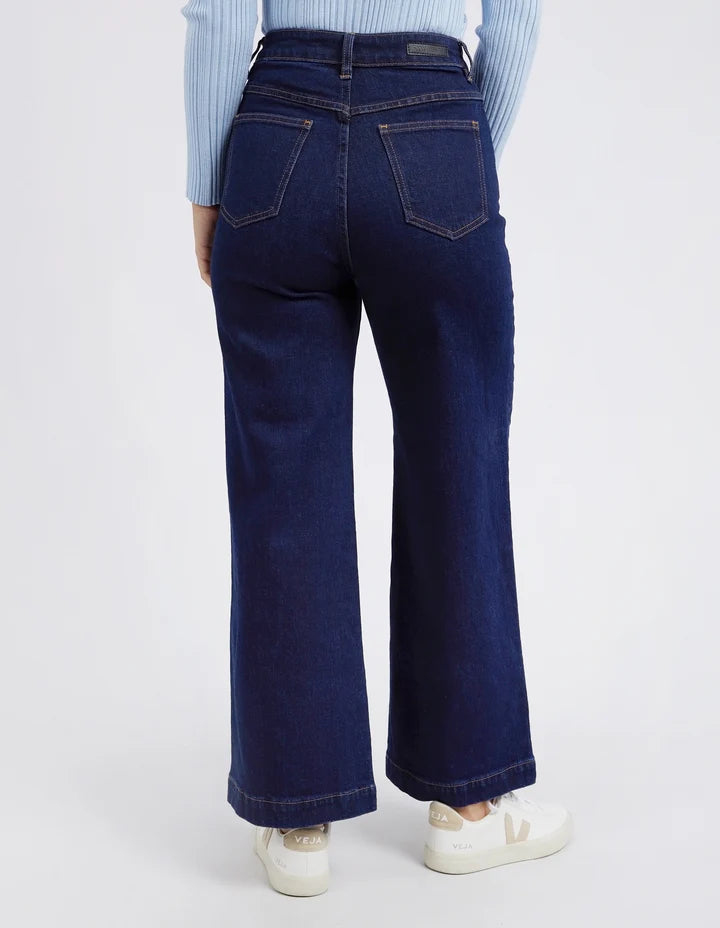 Sarah Wide Leg Jean - Dark Blue