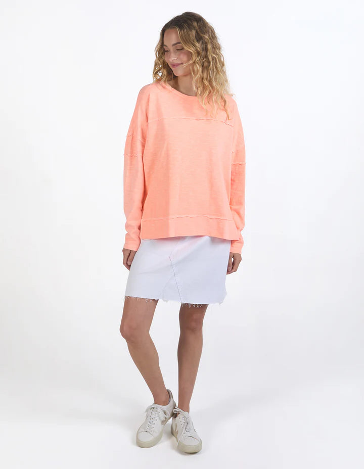 Jayne Throw On Top - Neon Peach