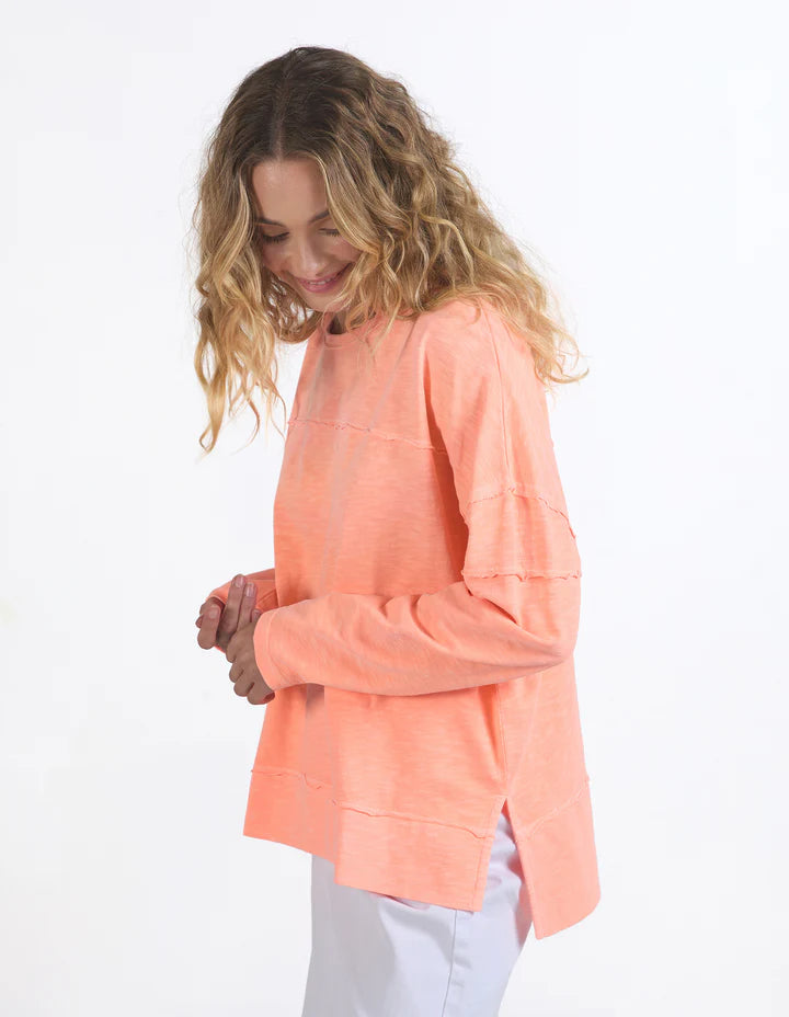 Jayne Throw On Top - Neon Peach