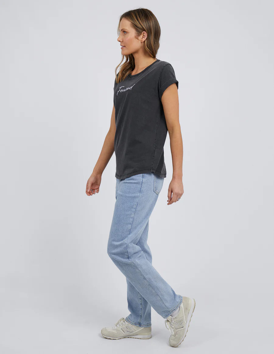 Signature Tee - Washed Black