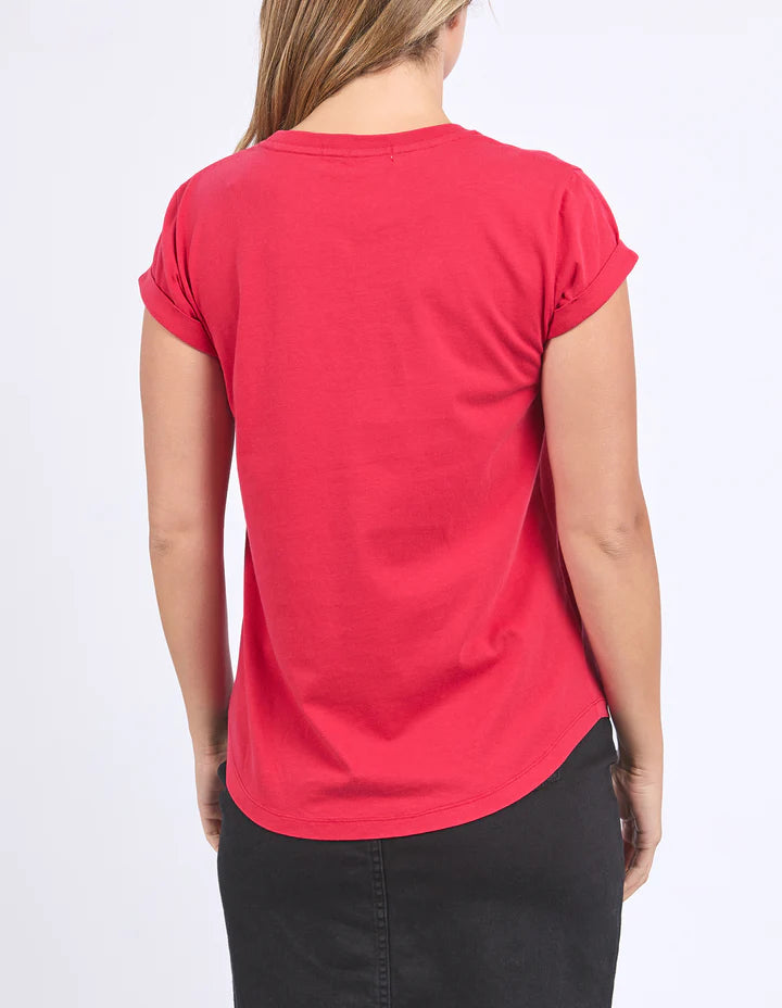 Signature Tee - Crimson