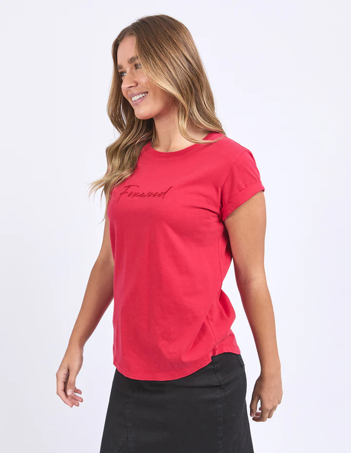 Signature Tee - Crimson
