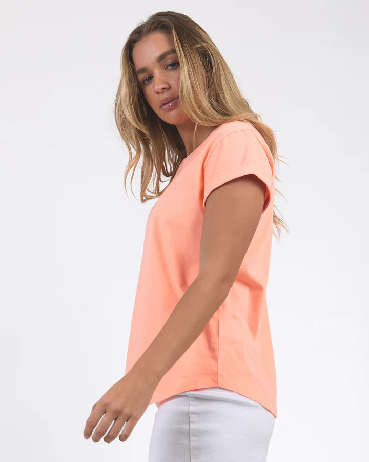 Signature Tee - Neon Peach
