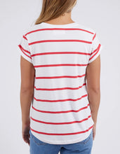 Load image into Gallery viewer, Manly Striped Tee - Crimson
