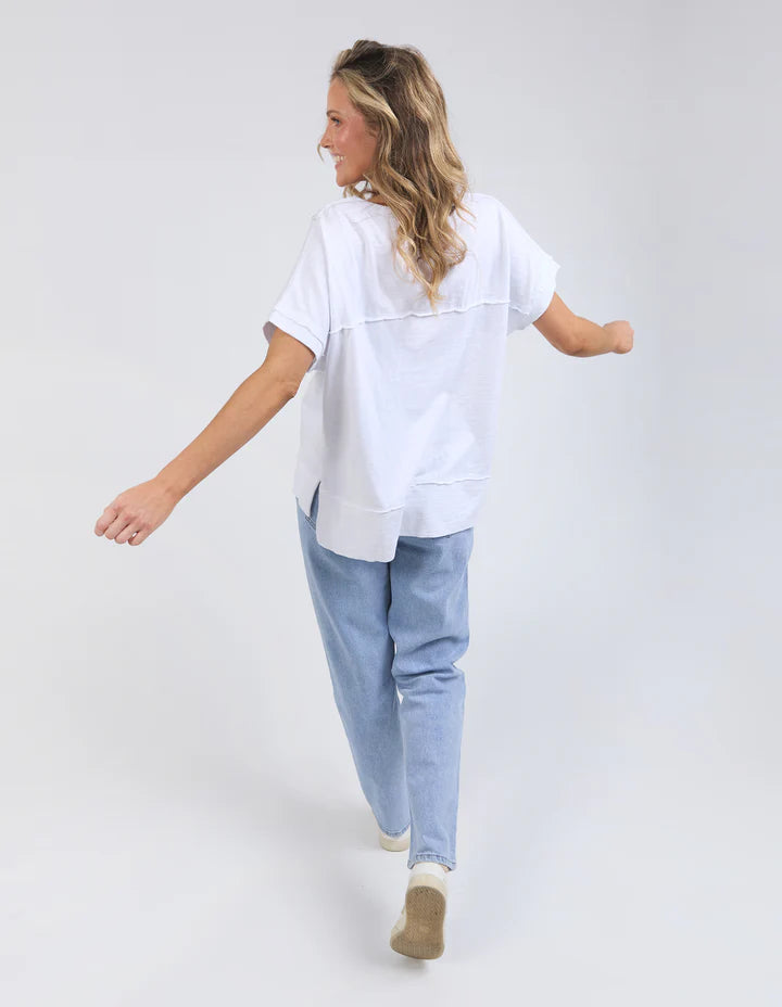 Throw On S/S Tee - White
