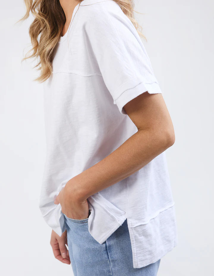 Throw On S/S Tee - White