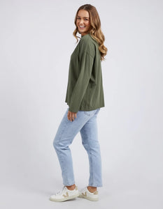 Hold Up long Sleeve Tee - Khaki