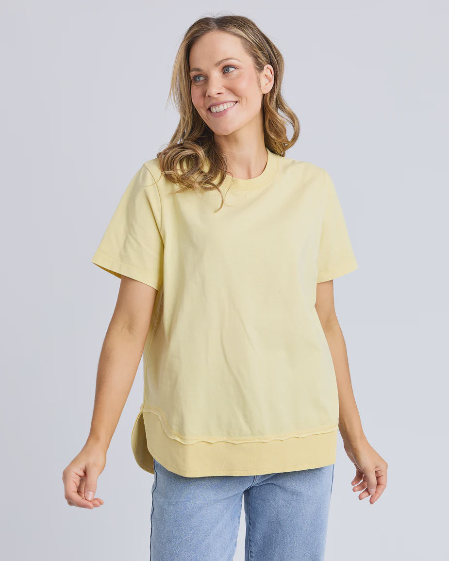 Farrah S/S Tee - Lemon