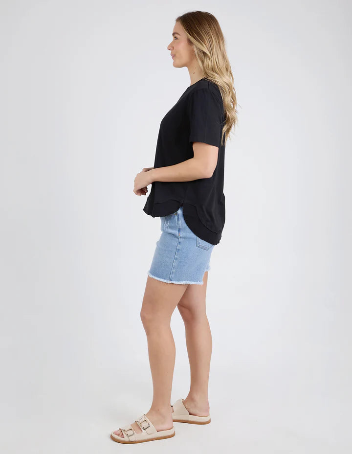 Farrah S/S Tee - Black