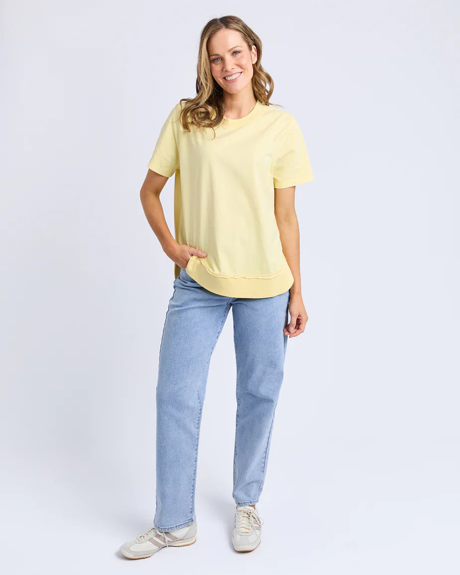Farrah S/S Tee - Lemon