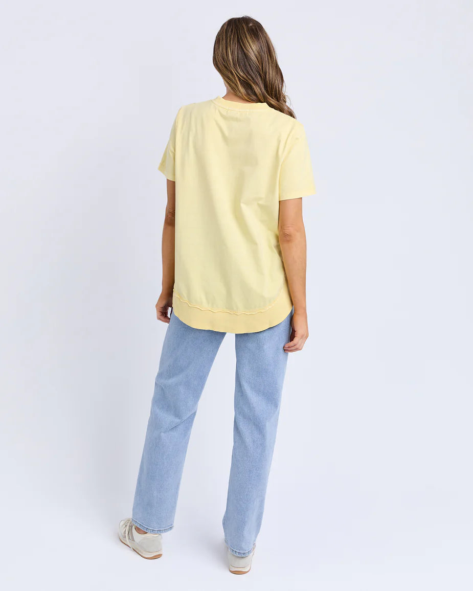 Farrah S/S Tee - Lemon