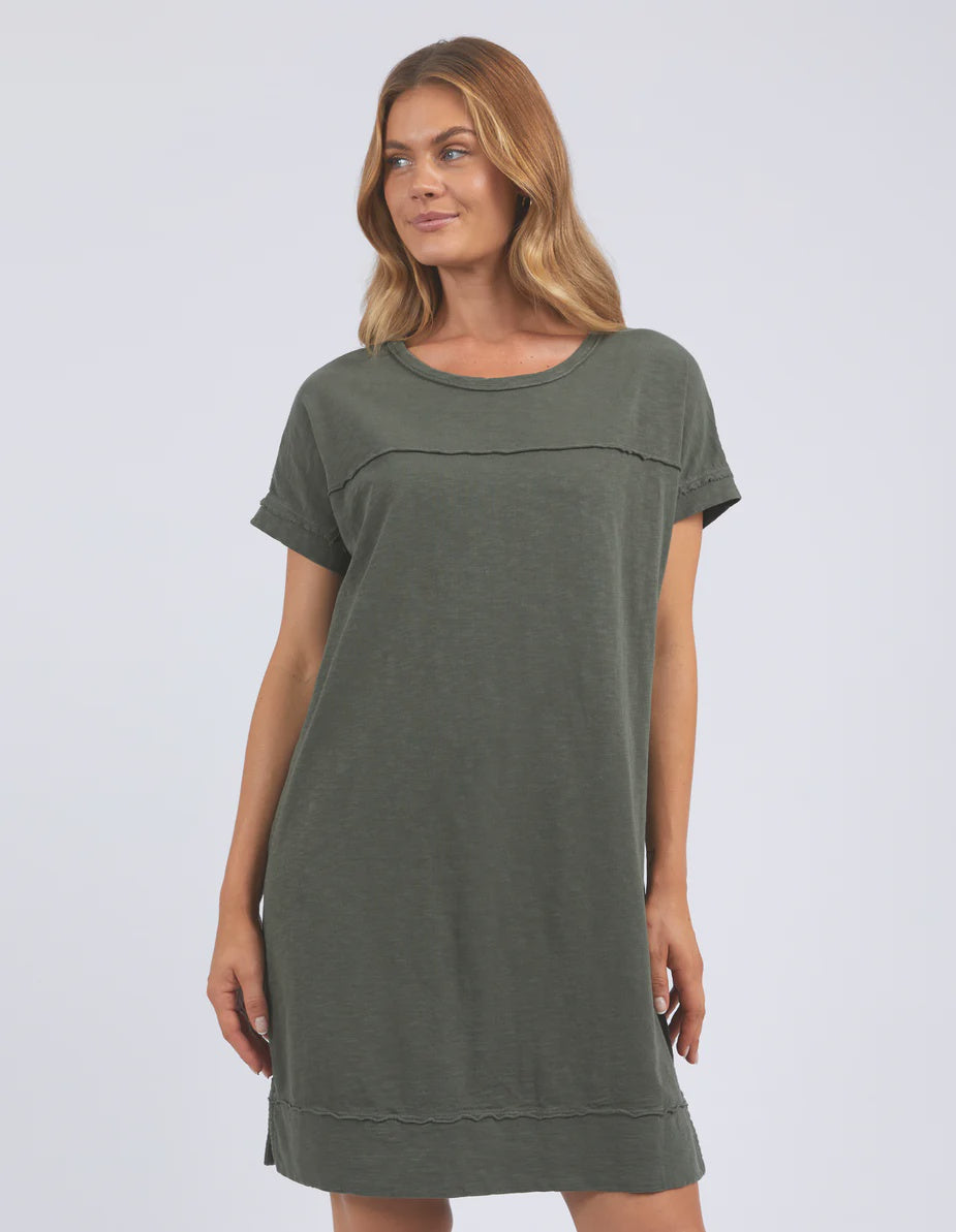 Allison Tee Dress - Khaki