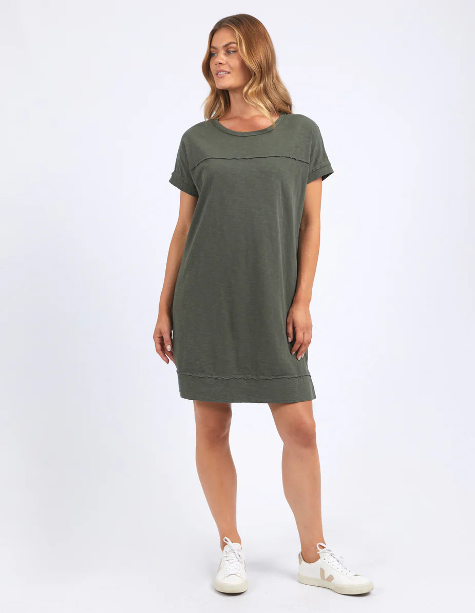 Allison Tee Dress - Khaki