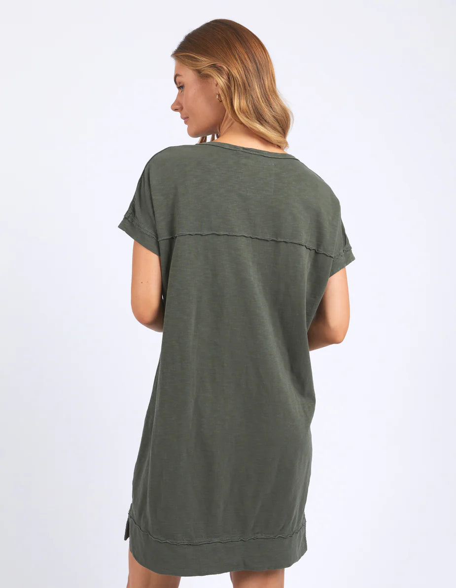 Allison Tee Dress - Khaki