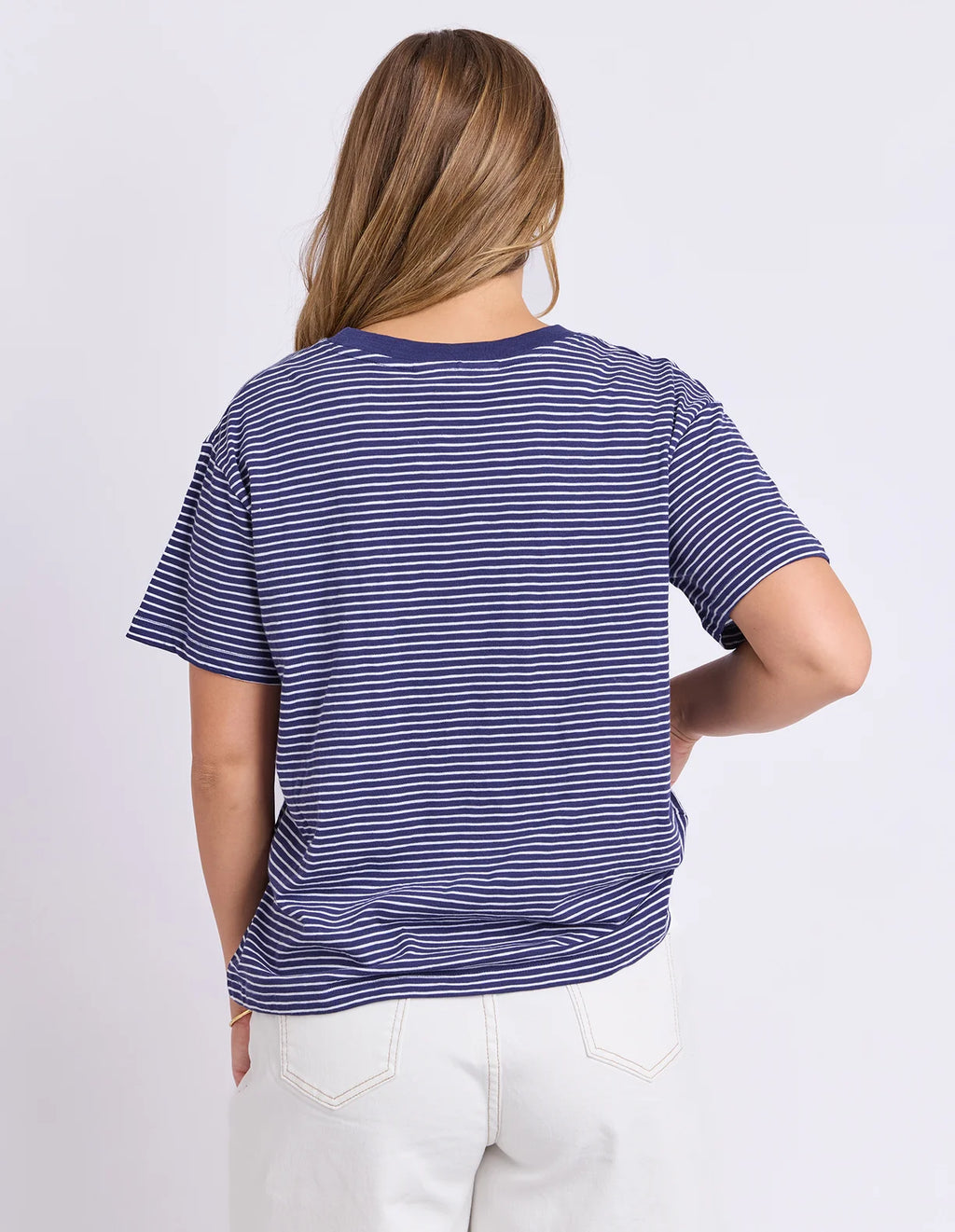 Hutch Stripe Tee - Navy