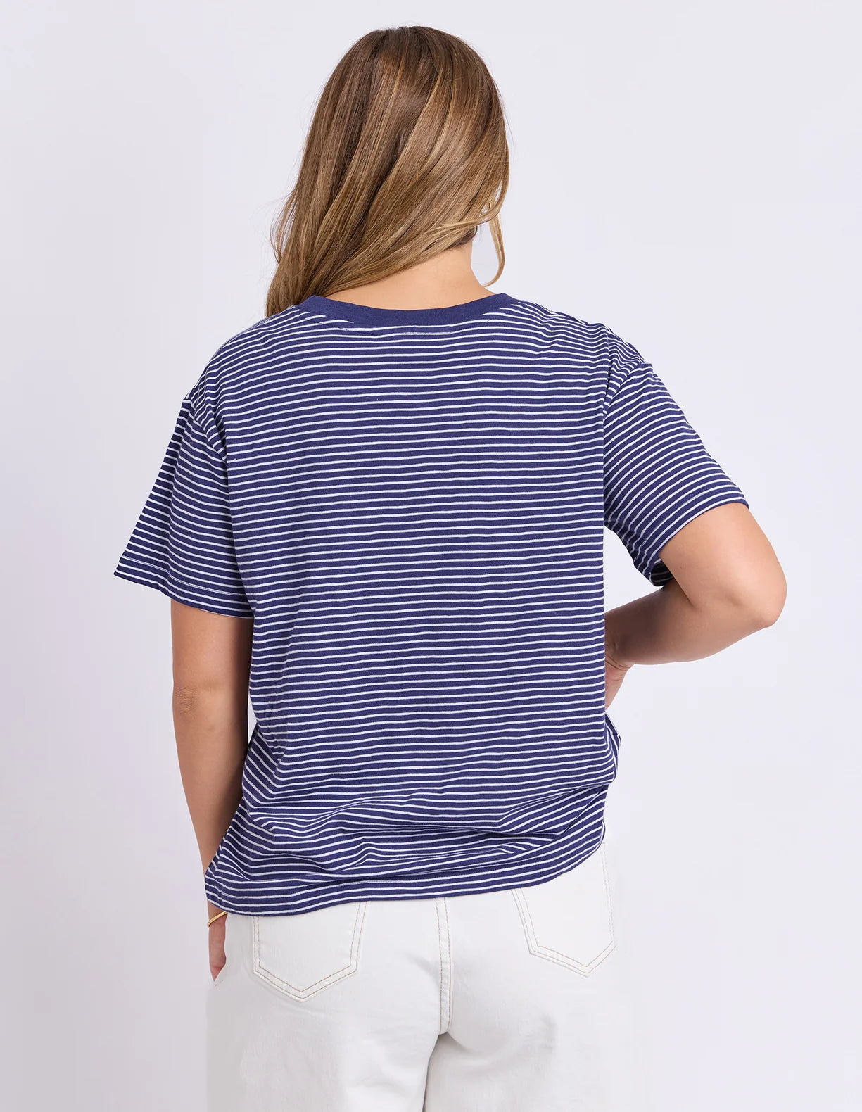 Hutch Stripe Tee - Navy