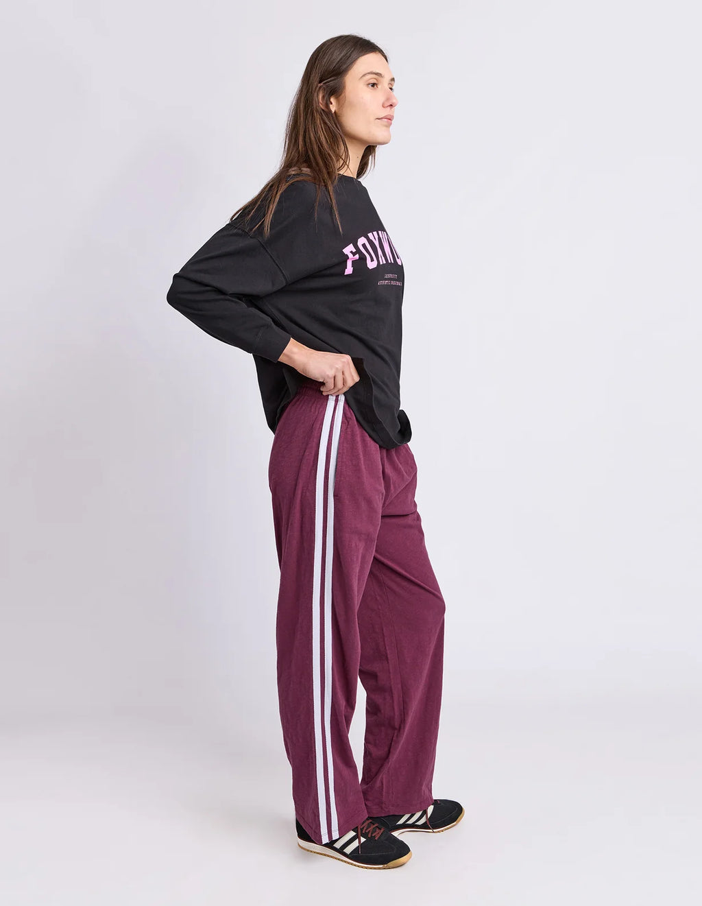 Interval L/S Tee - Black/Pink