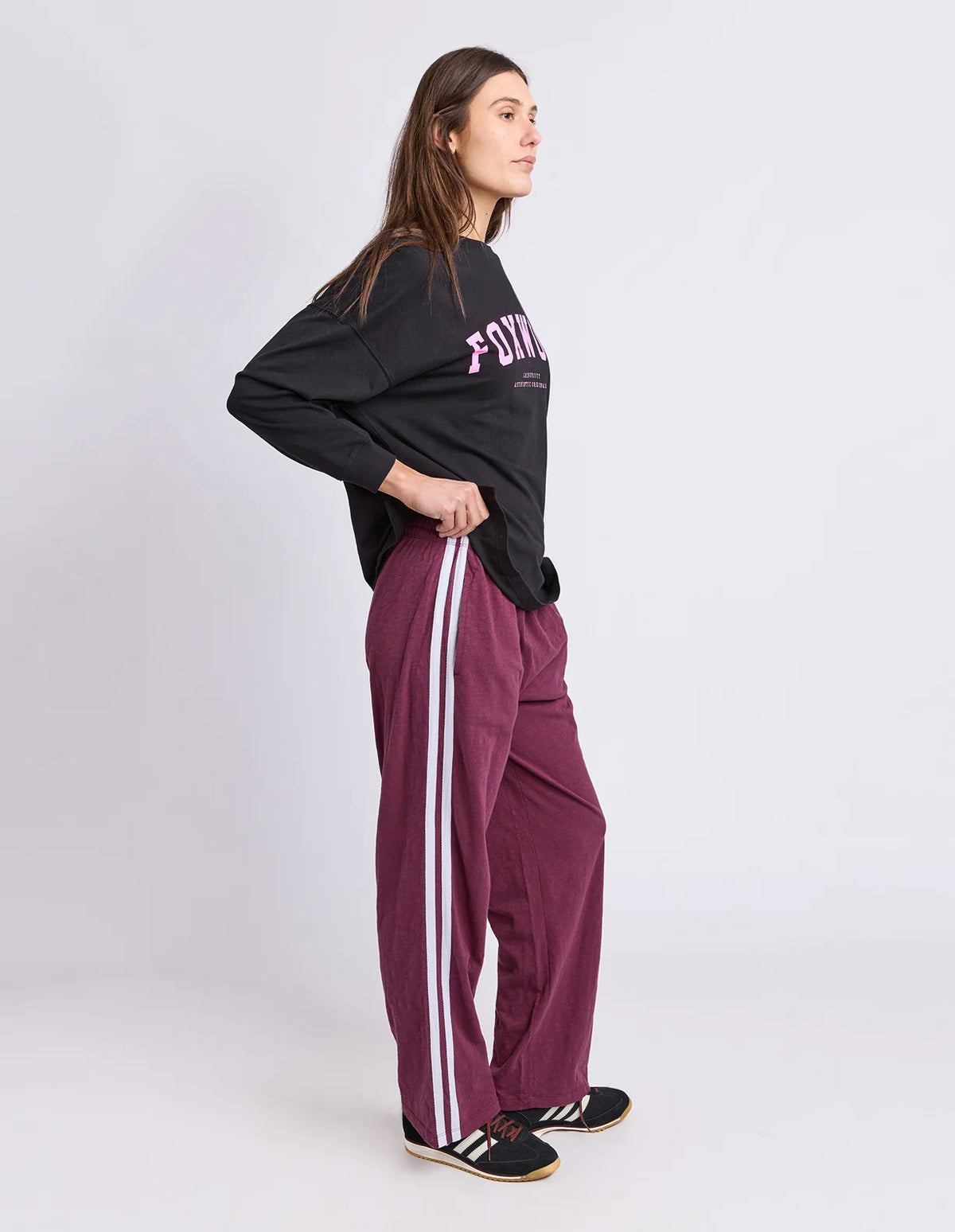 Interval L/S Tee - Black/Pink