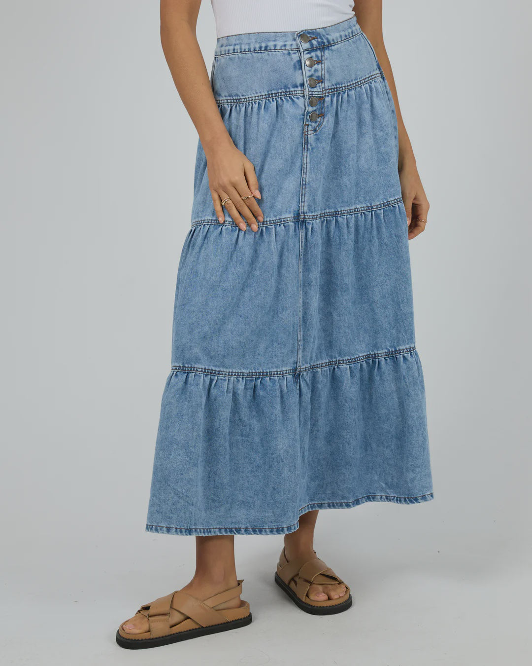 Coco Denim Maxi Skirt