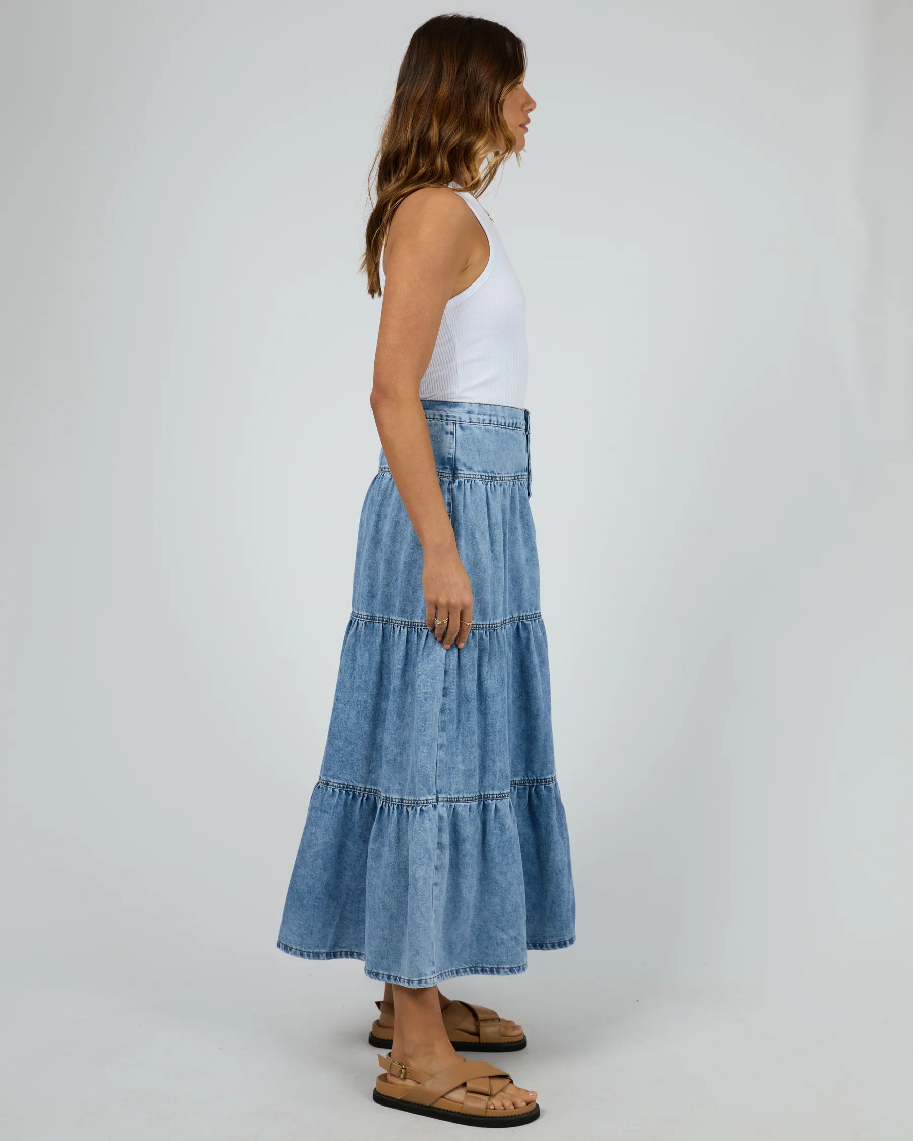 Coco Denim Maxi Skirt