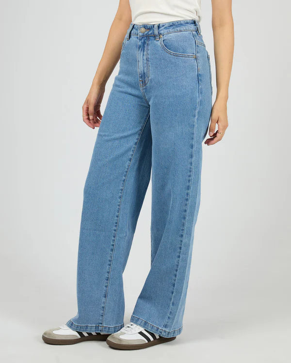 Jacqui Wide Leg Jean - Light Blue