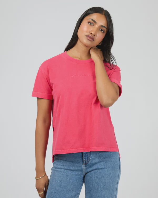 AAE Washed Tee - Berry