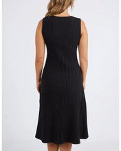 Load image into Gallery viewer, Amelie Rib Dress - Black
