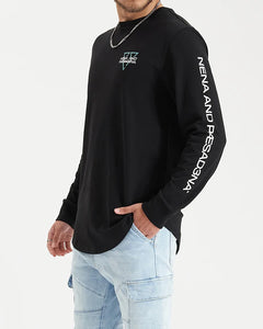 Squared Heavy Cape Back LS Tee