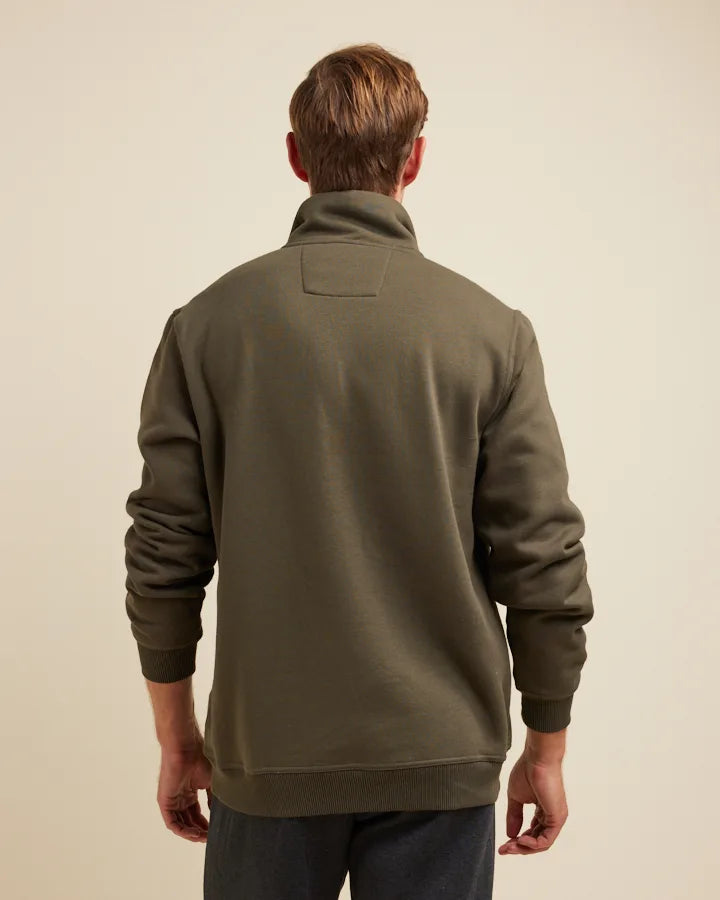 Zed Snowy Mt Fleece 1/2 Zip - Khaki
