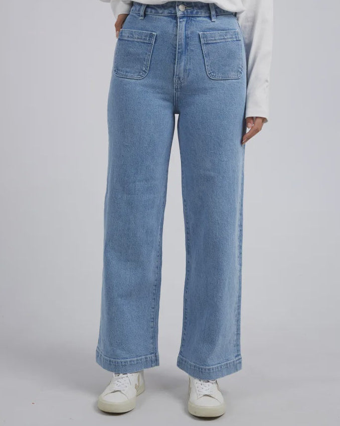 Sarah Wide Leg Jean - Light Blue