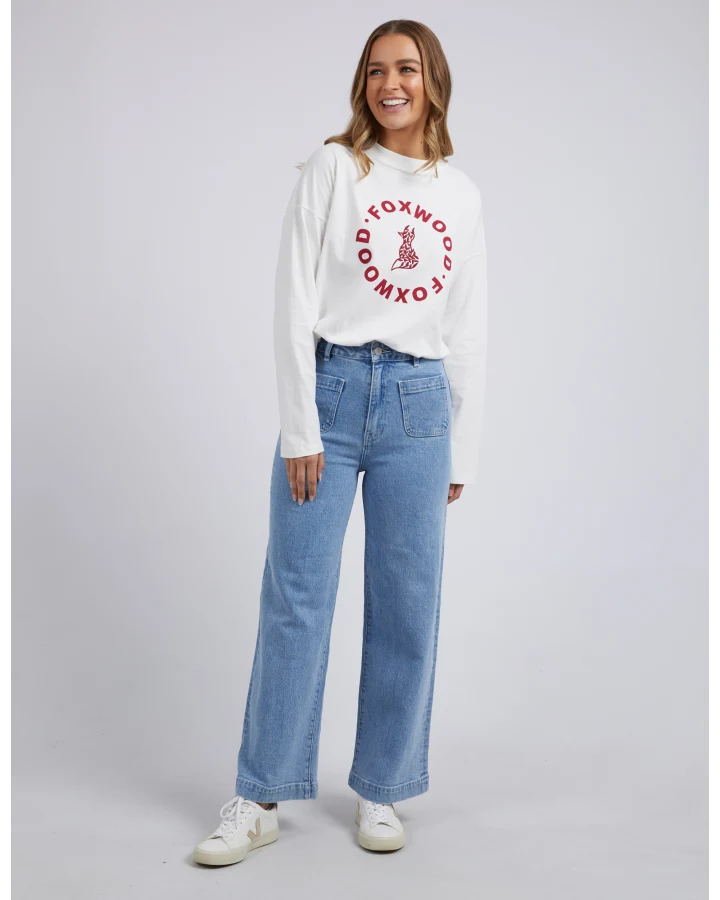 Sarah Wide Leg Jean - Light Blue