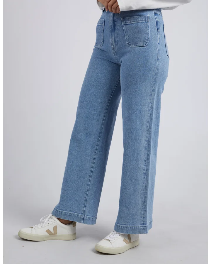 Sarah Wide Leg Jean - Light Blue