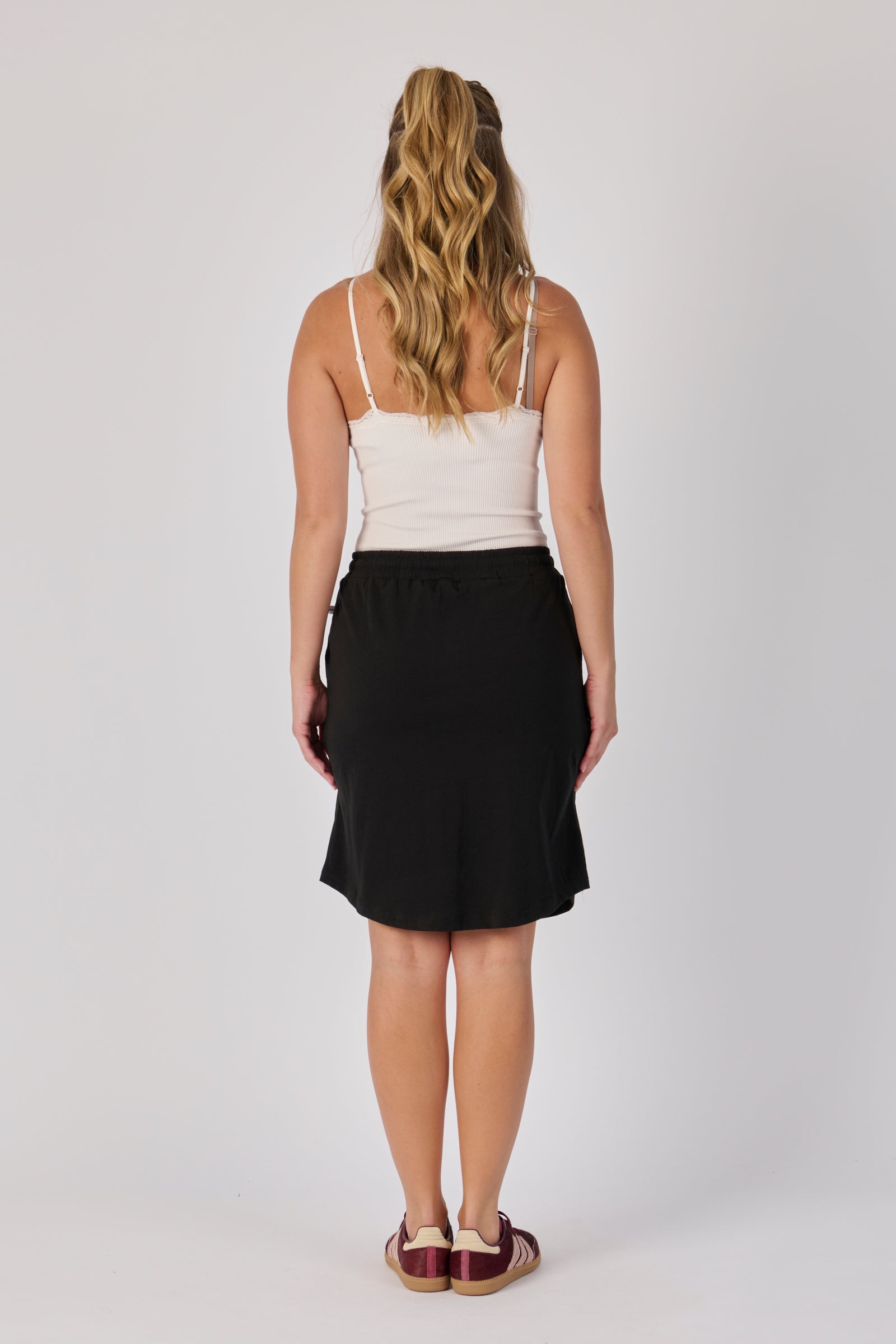 Drawstring Skirt - Black
