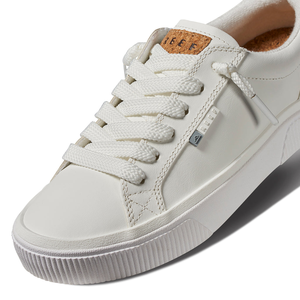 Lay Day  Dawn  Leather  Shoe - White