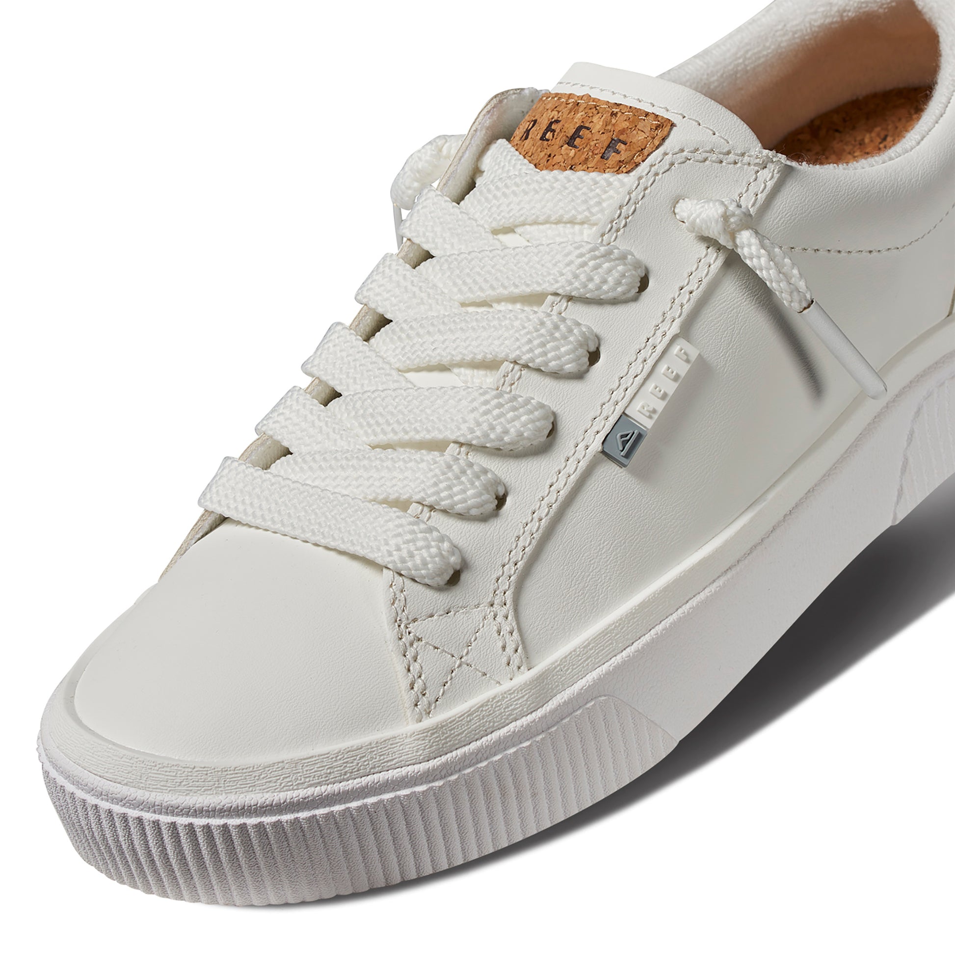 Lay Day  Dawn  Leather  Shoe - White
