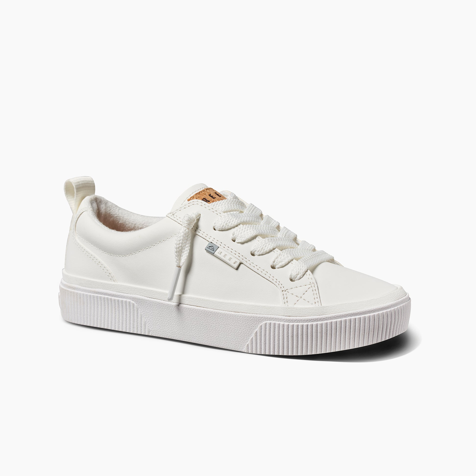 Lay Day  Dawn  Leather  Shoe - White