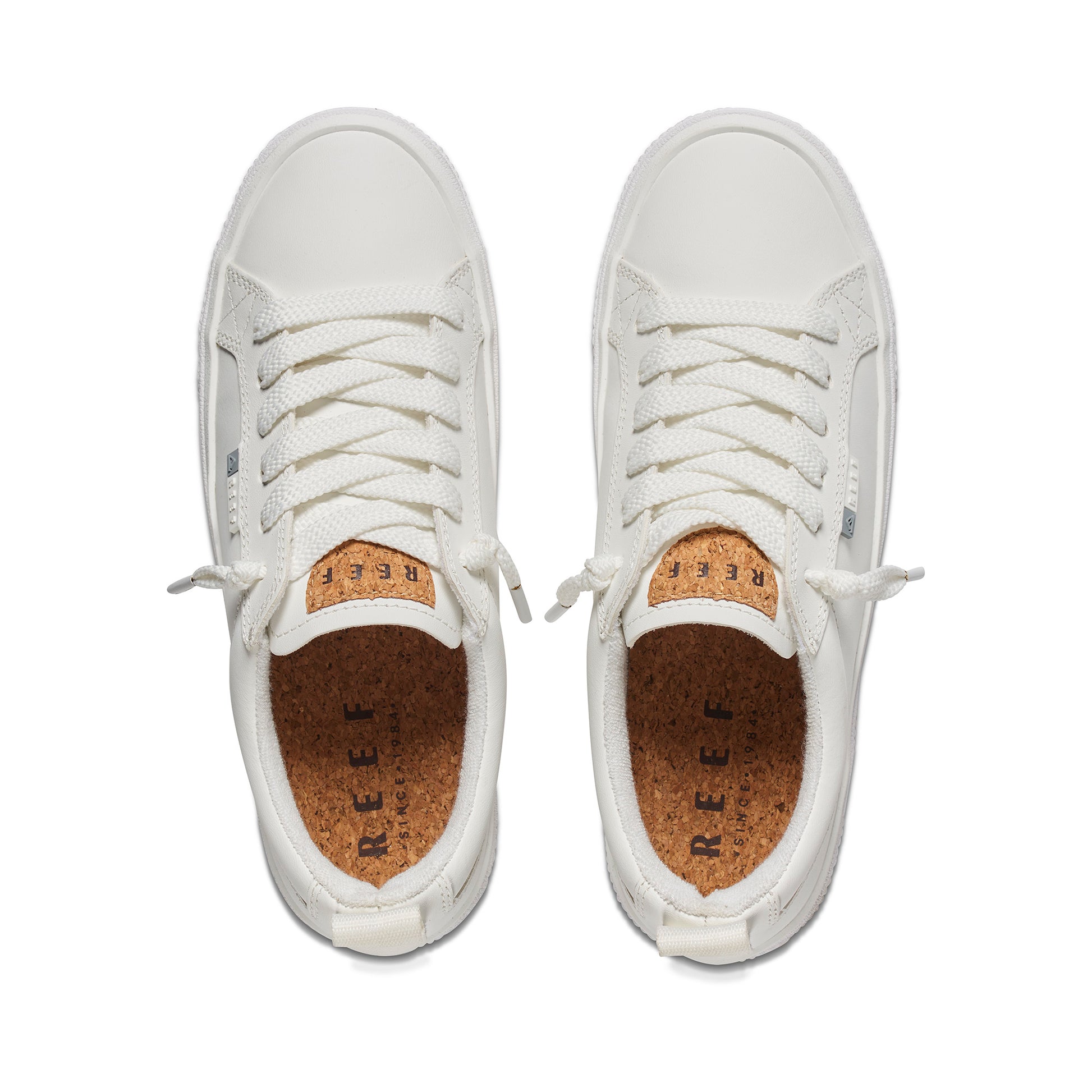 Lay Day  Dawn  Leather  Shoe - White