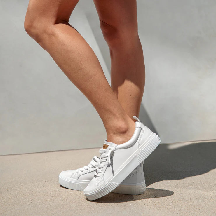 Lay Day  Dawn  Leather  Shoe - White