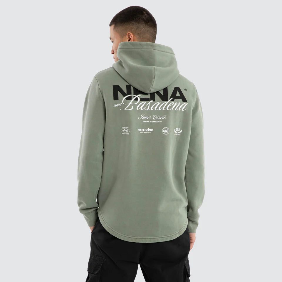 Neutral Dual Curved Hoodie