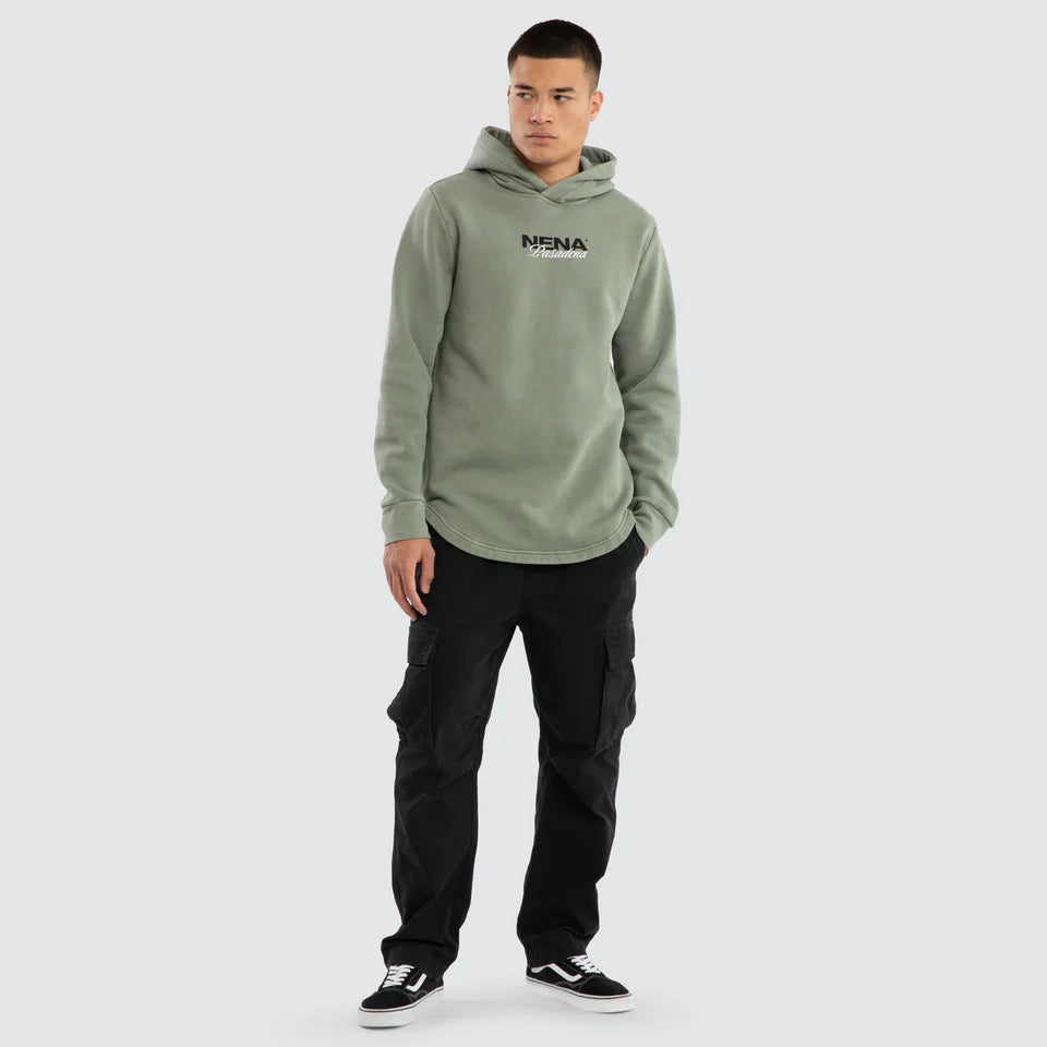 Neutral Dual Curved Hoodie