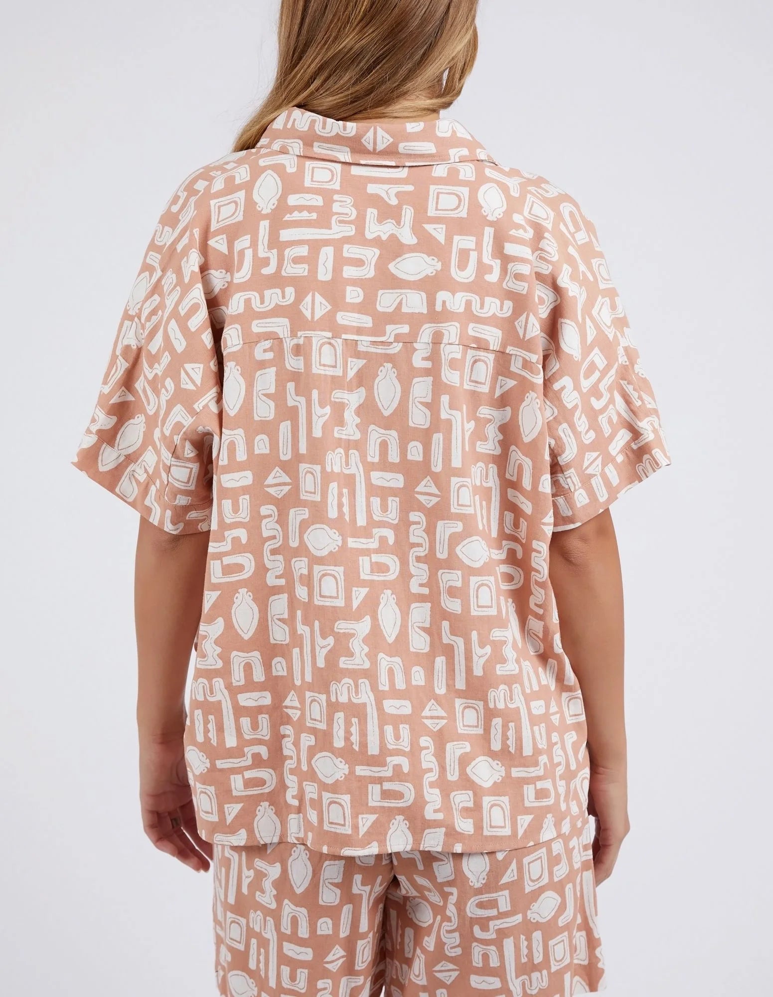 Etched Geo Shirt - Clay