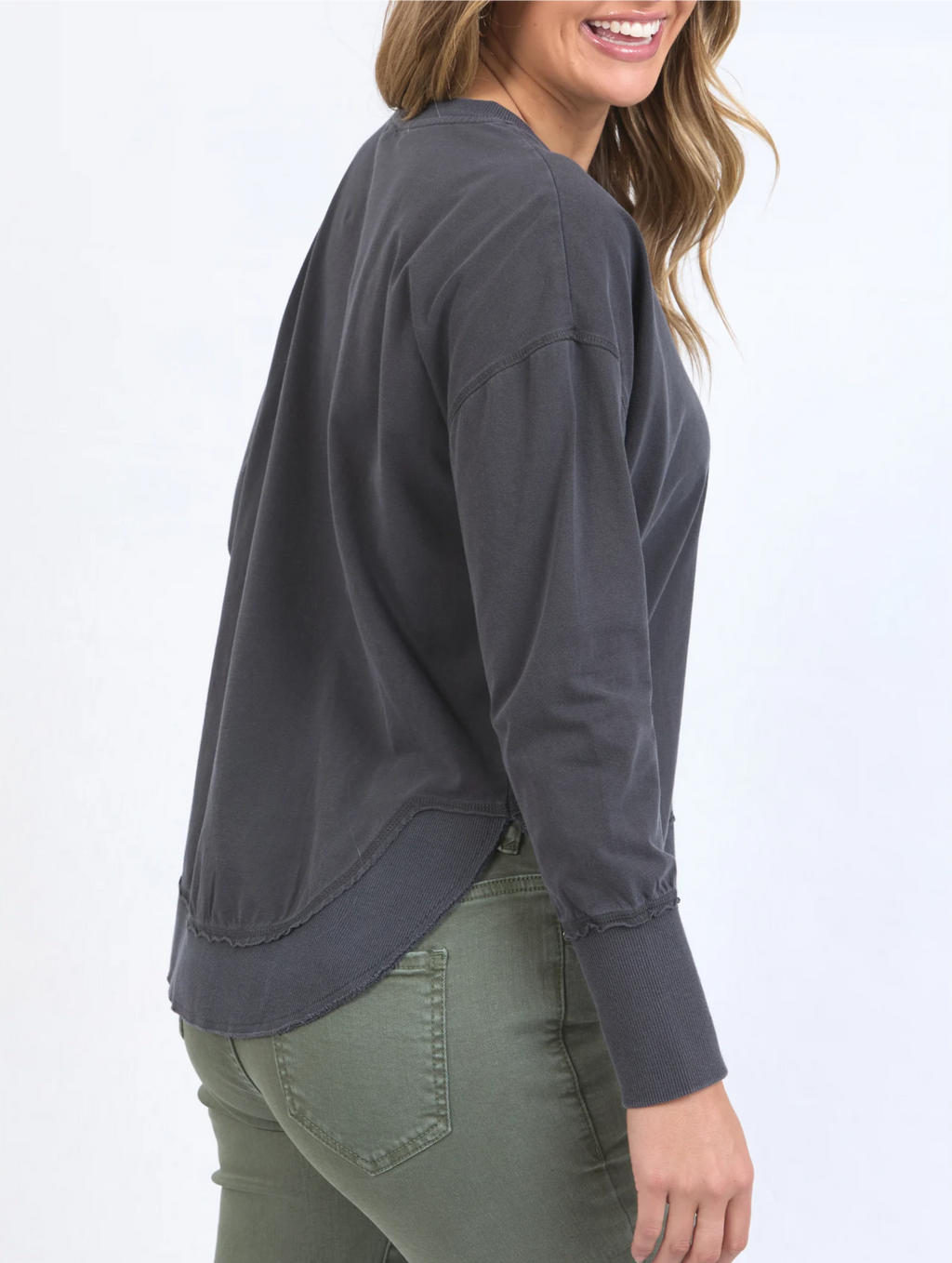 Farrah Long Sleeve - Charcoal