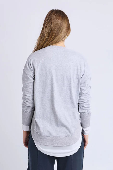 Farrah Long Sleeve Tee - Grey