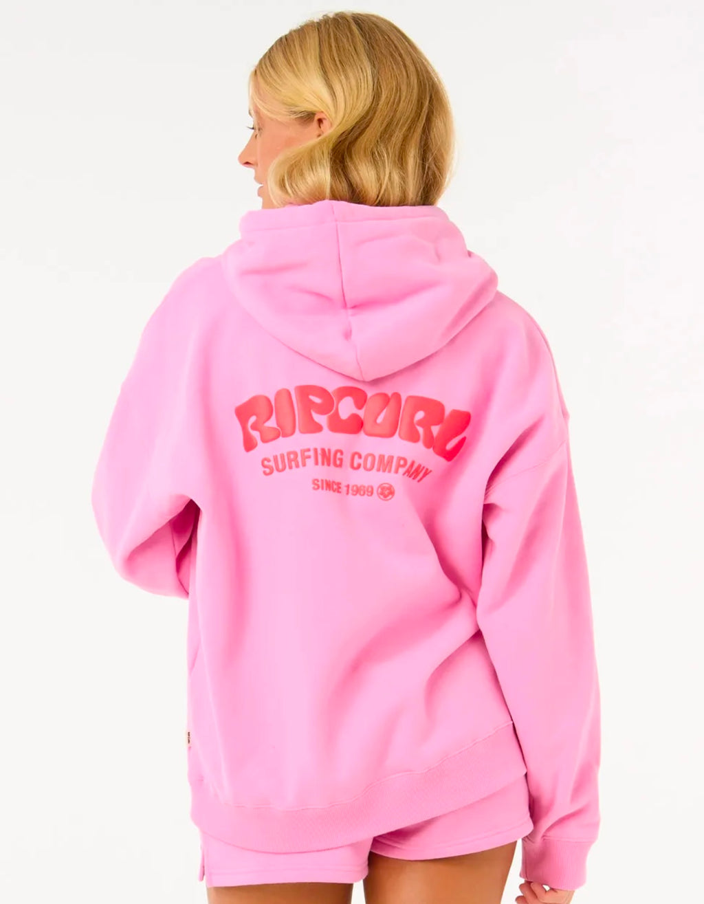 Surf Puff Heritage Hood - Pink
