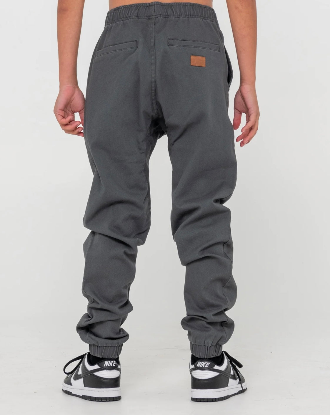 Hook Out Elastic Boys Pant - Pavement