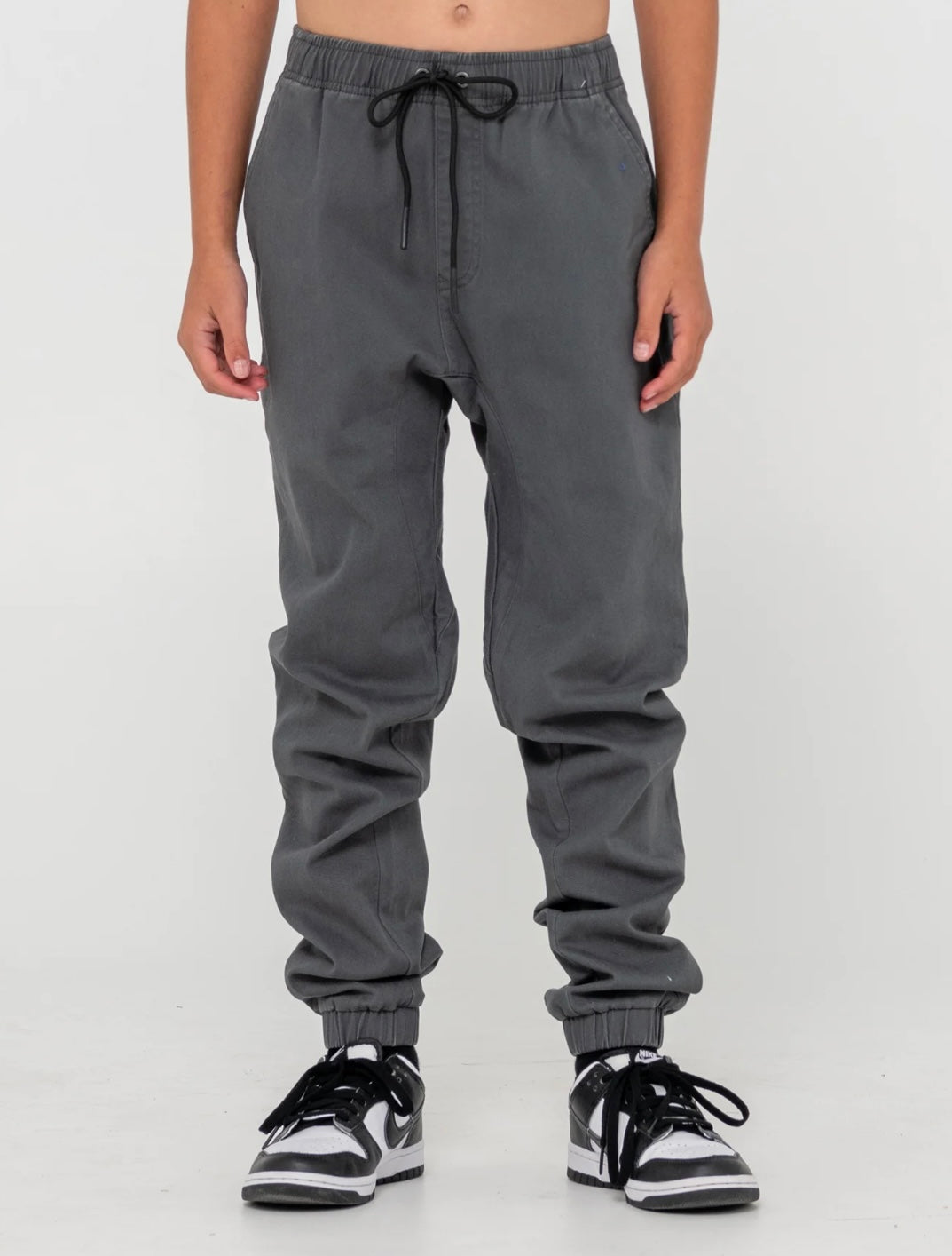 Hook Out Elastic Boys Pant - Pavement