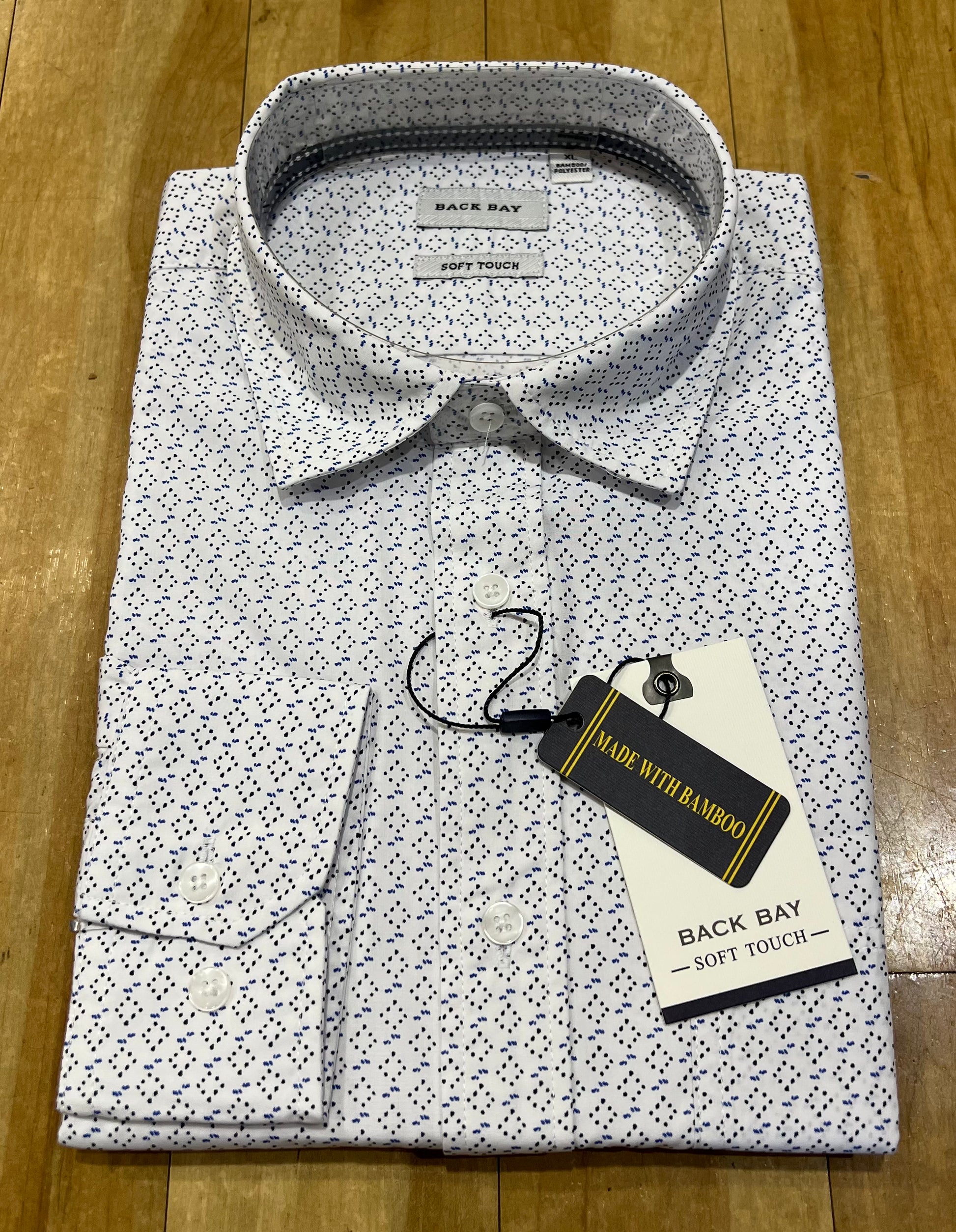 Back Bay L/S Bamboo Print Shirt - G960207