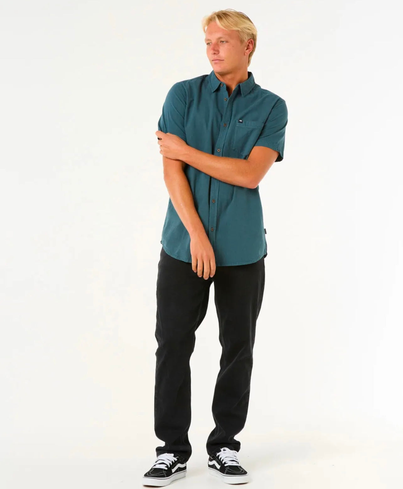 Classic Surf Washed S/S Shirt - Pine Night