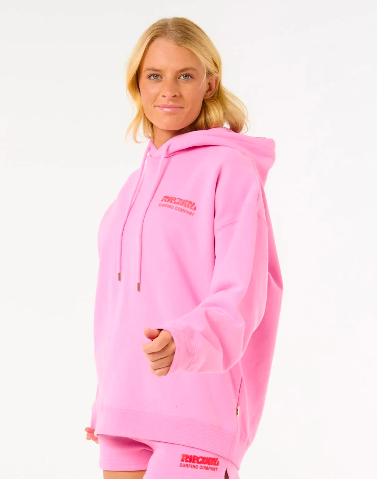 Surf Puff Heritage Hood - Pink